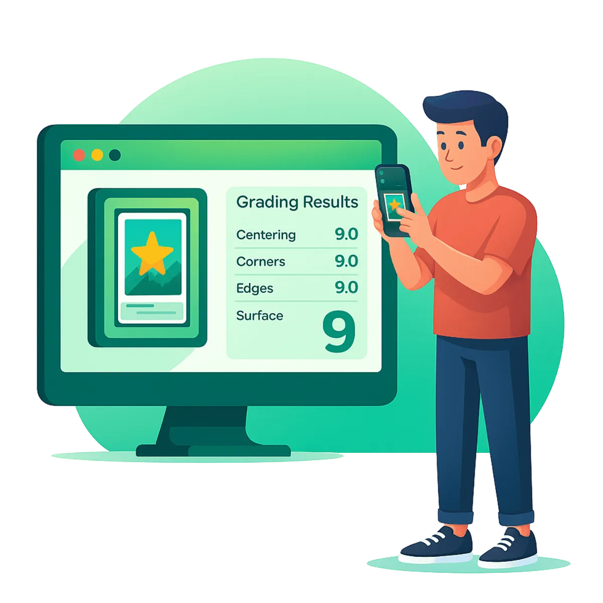 CardMintAI analytics dashboard showing grading insights and trends